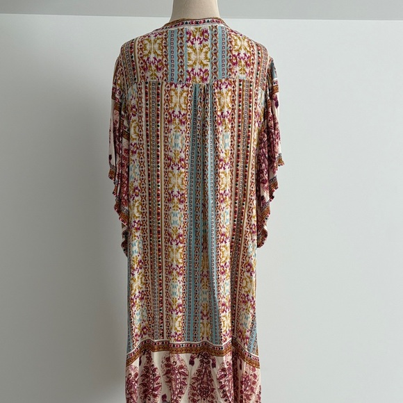 Angie Multicolor Bohemian Kimono - Picture 3 of 5